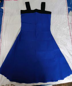 Blue & Black A-Line Top