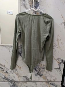 Abercrombie &amp; Fitch Olive Bodysuit