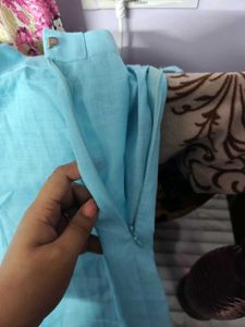 Very Beautiful 2 Bottom  Sky Blue And Gajri