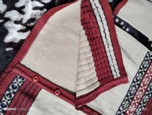 Sweater Cream/ Maroon