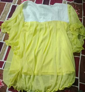 Cute Yellow Party Top