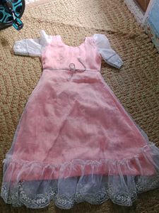 Cute Pink Organza Dress