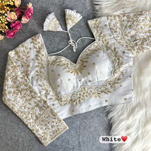 Elegant Embroidered White Blouse