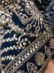 Gorgeous Navy Blue Lehenga Choli With Dupatta