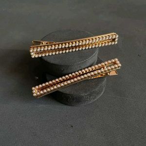 Pearl Hair Clips (Set of 2)