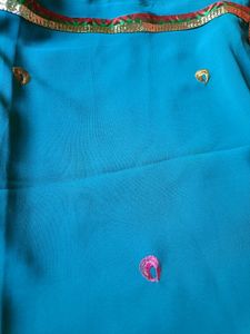 Elegant Embroidered Saree