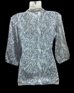 Blue Leopard / Abstract Printed Top