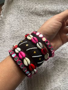 Golden Bracelet With Bangles
