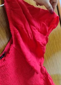 Red Fit And Flare Dress