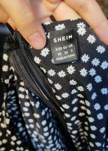 Polka Dot Mini jumpsuit dress with build in pants