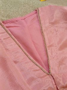 Peach Saree