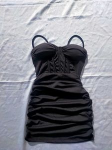Black corset Mini Dress