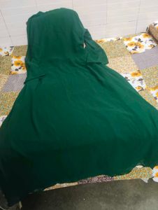 Emerald Green Embroidered Dress