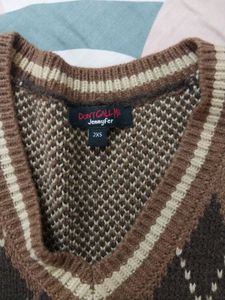 Cute Korean Vest Sweater For Girls