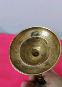 Vintage Brass Candle Cum Agarbatti Stand