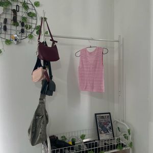 Pink Knit Tank Top