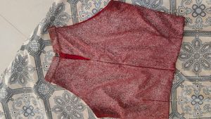 Sparkly Red Halter Top