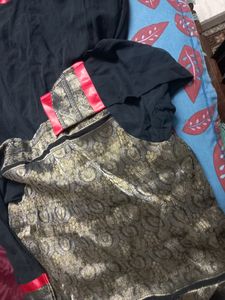 It Is A Frock Style Kurta With Straight Jacket