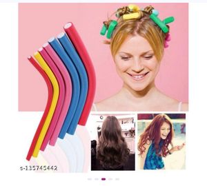 GLAMOUROUI self holding Hair Curling Flexi rods Ha