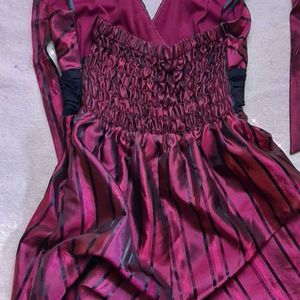 Gangsta&#39;licious Satin poufy mini dress-le Chateau