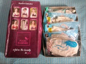 Set Of 5 Cotton Bras(34/A)