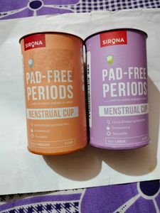 Sirona Pad Free Period Menstrual Cup Pack Of 2