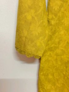Embroidered Olive green  Chikankari Kurti
