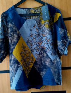 New Look Patchwork Print Top