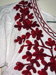 White Shorts Kurti