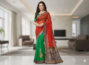 combo of 2 Embellished Saree