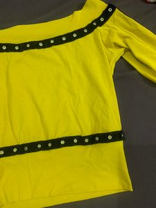 Mustard Crop Top