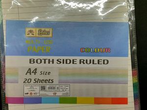 Both Side Ruled A4 Sheets