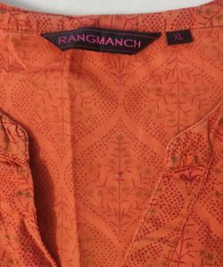 Rangmanch Orange Print Top XL