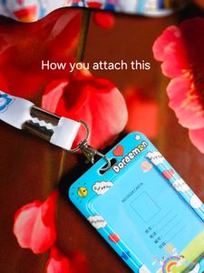 Doraemon ID Badge Holder with Lanyard