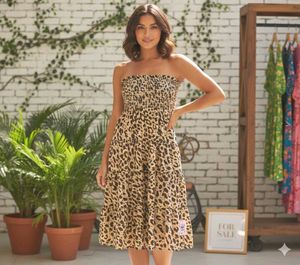 Chic Animal Print Dress