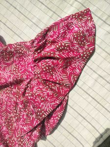 Vintage Pink Patterned Blouse