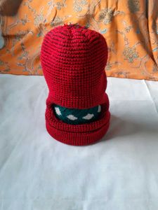 Kids Monkey Cap Winter Woolen Knitted Face Cover