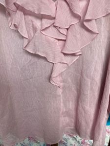 Pink Ruffle Top
