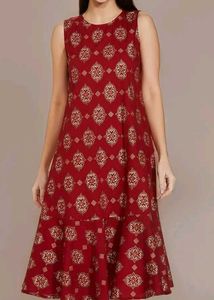 Myx Red Printed Dress