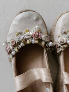 Cute Floral Girl&#39;s Flats