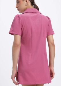 Pink Button-Down Dress