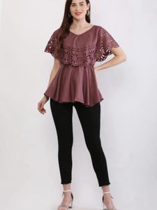 Indaisy Women&#39;s Cut WorkFashionable Trendy Falared