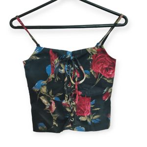 Party Wear Floral Print Padded Top