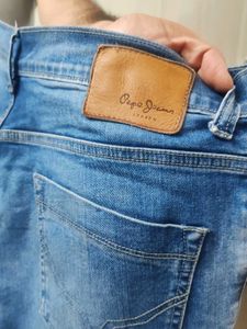 Pepe jeans Stylish Blue Denim Jean