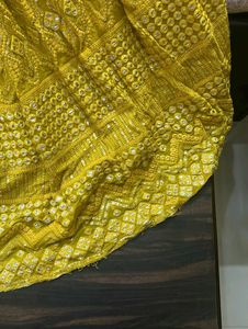 Elegant Yellow Lehenga Choli for haldi