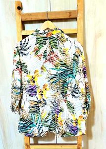 Floral Print Button-Down Shirt Size-44