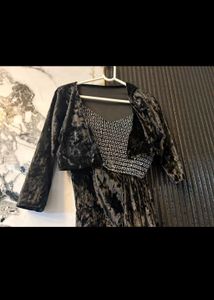 Black Dress With Shrug