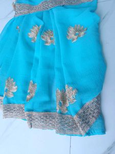 Elegant Blue Saree