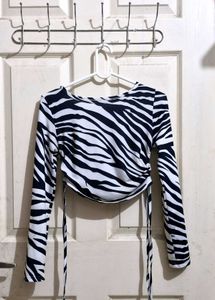 Zebra Print Women Top