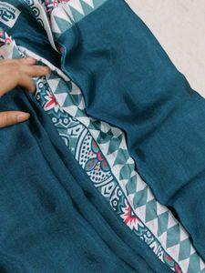 Elegant Teal Saree